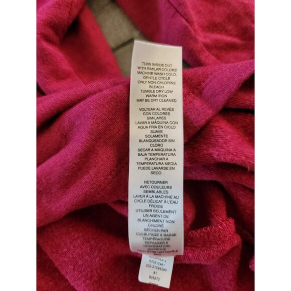 Chico's Women's Turtleneck Shirt Maroon 3/4 Sleeve Top Size 2 ( Size Large) - Picture 9 of 11